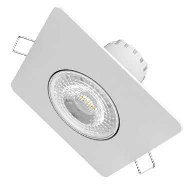 Светильник Gauss Downlight квадрат 6W 500lm 3000K 100-265V IP20 монтаж D65 90*56мм белый LED 948411106