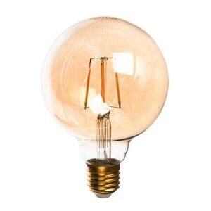 Лампа Gauss Filament G95 6W 620lm 2400К Е27 golden диммируемая LED 105802006-D