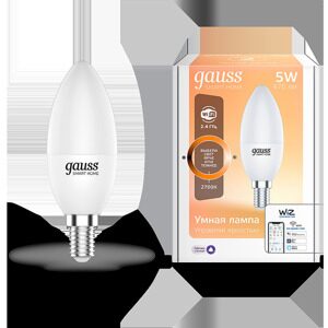 Лампа Gauss Smart Home С37 5W 470lm 2700К Е14 диммируемая LED 1100112